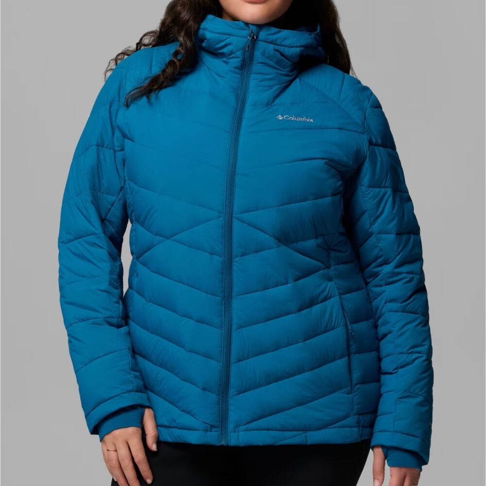 Columbia Joy Peak II Hooded Jacket Women’s 1X Everblue Omni-Heat NWT